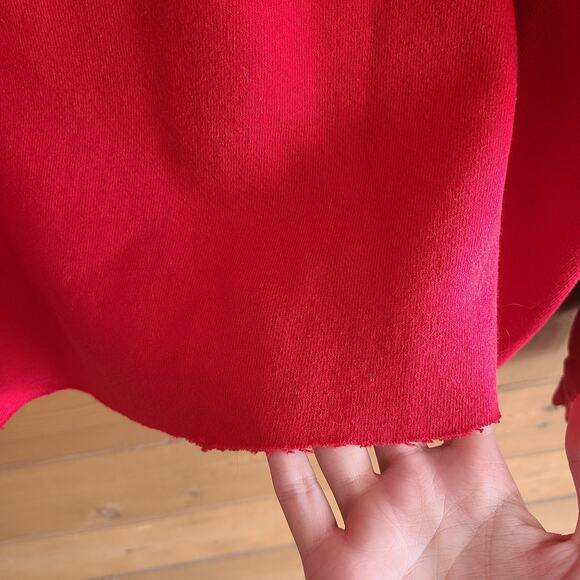 Vintage Walt Disney World South Beach Cropped Sweatshirt Red Medium Retro SoCal - Picture 4 of 8